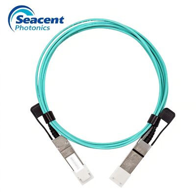100G QSFP28 AOC สายไฟฟ้าออปติกที่ใช้งาน