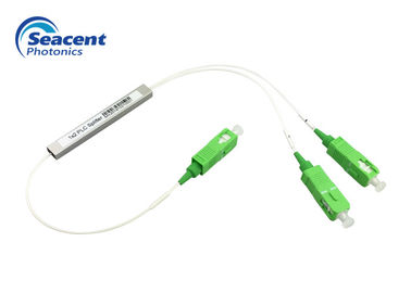 Micro Type 1x2 แยกไฟเบอร์ออปติกแยก PLC สำหรับ Passive Optical Network