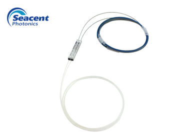 การสูญเสียต่ำแยกไฟเบอร์ออปติก PLC แยกไฟเบอร์ 2x4 ประเภท G657A1 1 เมตรที่กำหนดเอง