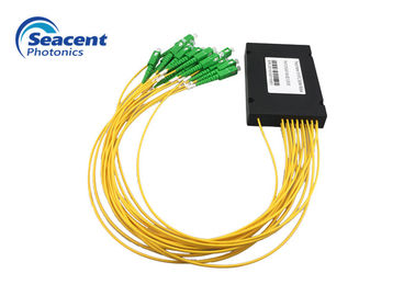 สูญเสียการแทรกต่ำ 2.00mm Cassette PLC Splitter 1X16 สำหรับ FTTX PON