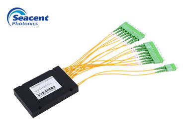2.00mm 2X16 Cassette PLC Splitter กล่อง ABS พร้อมขั้วต่อ SC APC