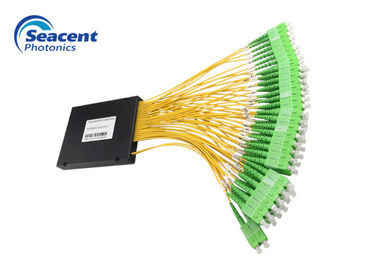 การสูญเสียการแทรกต่ำ Cassette PLC Splitter 2X64 สำหรับเครือข่าย FTTX PON