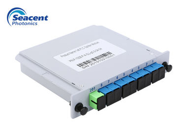 0.9mm 0.5m Cassette PLC Splitter 1x8 เสียบขั้วต่อ SC APC