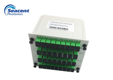 ปลั๊กแยกไฟเบอร์ Plc แยก 1x32 0.9 มม. 0.5 ม. ช่องสม่ำเสมอที่ยอดเยี่ยม