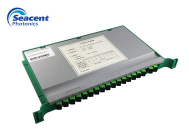 ไฟเบอร์ออปติกถาดชนิดแยก PLC ชนิดถาด 2x16 0.9 มม. การออกแบบที่กะทัดรัด