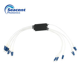 Mini CompactCWDM Mux Demux 8 CH สำหรับเครือข่ายโทรคมนาคมการสูญเสียการแทรกต่ำ