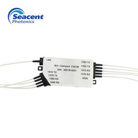 กล่องขนาดเล็ก 8CH 6CH CCWDM ความยาวคลื่นกอง Multiplexers ISO9001 ได้รับการอนุมัติ