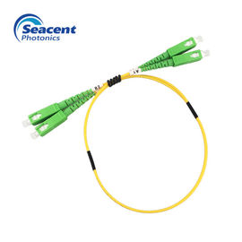 Sc To Sc APC สายแพทช์ไฟเบอร์ออปติกสองโหมดเพล็กซ์ 0.5m 1.0m 1.5m