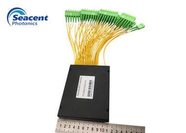 Cassette Planar Lightwave Circuit Splitter 1X64 เสถียรภาพด้านสิ่งแวดล้อมที่ดีเยี่ยม