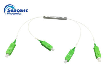 SC APC 1x8 แยก PLC ไฟเบอร์ออปติกแยก PLC โหมดเดียวสำหรับ FTTH