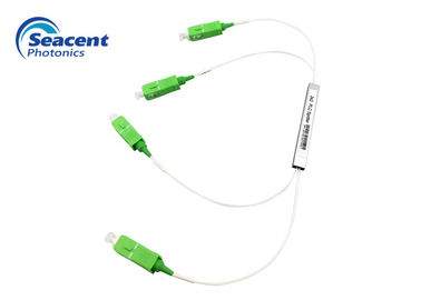 Micro Type 1x2 Fiber Optic PLC Splitter SC APC สำหรับ FTTH FTTB FTTX PON