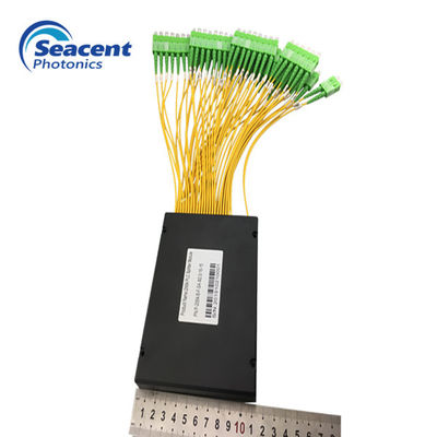 2X64 ABS ชนิดแยก PLC โมดูลอัตราส่วนสูงการสูญเสียการแทรกต่ำใน FTTH