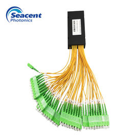 20.1DB Cassette PLC Splitter 1X64 เสถียรภาพด้านสิ่งแวดล้อมที่ดีเยี่ยม