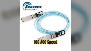 สายเคเบิล 10G SFP+ AOC ลิงค์เครือข่ายที่รวดเร็ว
