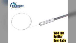 1x64 PLC Splitter อัตราส่วนไฟเบอร์เปลือยเปล่า