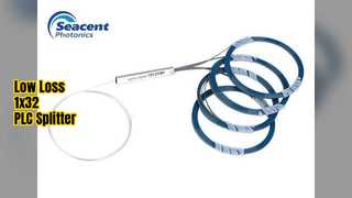 1x32 PLC Splitter เครือข่ายไฟเบอร์ออปติกการสูญเสียต่ำ